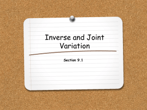 Inverse & Joint Variation: Algebra Concepts Explained