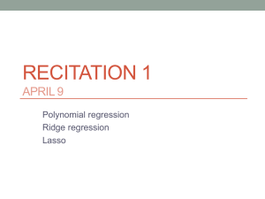 Recitation 1 Slides