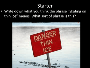 The Thickness of Ice Poem Analysis & Tasks