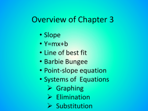 Linear Equations: Recursive, Explicit, y=mx+b Forms