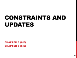 3 Constraints