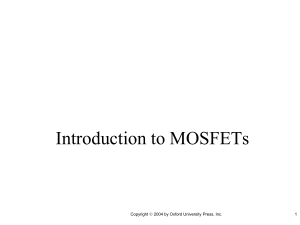 Mosfet Intro