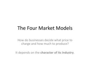 Four Market Models: Pure Competition Explained