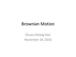 Brownian Motion