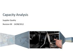 Capacity Analysis Report(CAR) instructions – Presentation