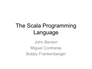 The Scala Programming Language
