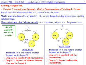Mealy & Moore State Machines: Sequential Circuit Design