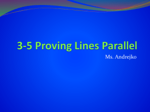 Proving Lines Parallel: Geometry Postulates & Theorems