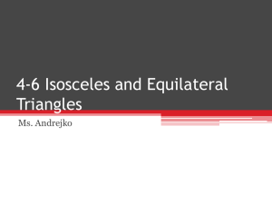 Isosceles & Equilateral Triangles: Geometry Presentation