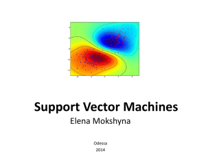 Support Vector Machines