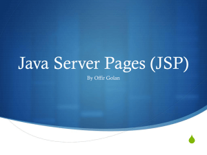 JavaServer Pages (JSP)