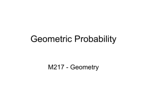 Geometric Probability: Length & Area Calculations
