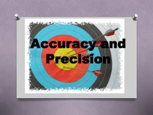 Accuracy and Precision