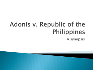 Adonis v. Philippines: Criminal Libel Synopsis