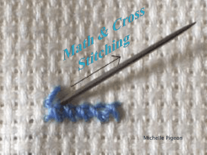 Math in Cross Stitching: Geometry, Ratios & Fractions