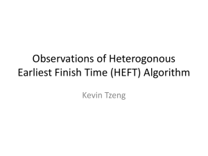 HEFT Algorithm: Task Scheduling in Heterogeneous Computing