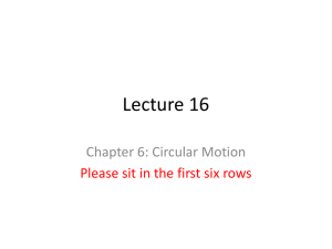 Lecture 16 Friday October 10
