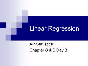 Linear Regression - mrscoachaldridge