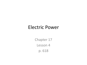 Electric Power: Current, Potential, and Energy Transfer