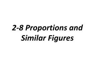 2-8 Proportions and Similar Figures
