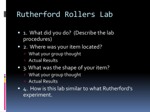 Rutherford Rollers Lab