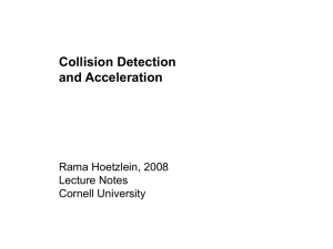 Collision Detection & Acceleration Structures