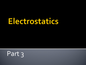 Electrostatics Part I
