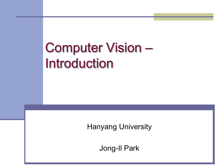 Lecture Note - Image Processing