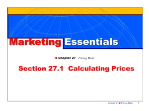 Pricing Math: Calculating Prices, Markup & Markdown