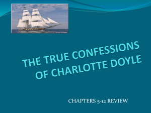 Charlotte Doyle Chapters 5-12 Review Questions