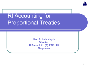 RI Accounting for Proportional Treaties
