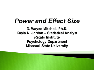 Power Effect Size PowerPoint