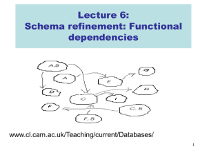 Schema refinement