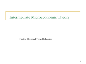 conditional factor demand curve