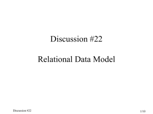 Relational Data Model