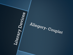 ALLEGORY - COUPLET - Crestwood Local Schools