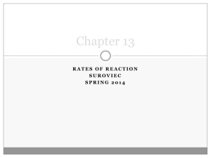 Chemical Kinetics: Reaction Rates & Mechanisms