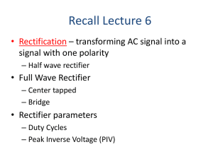Clipper & Clamper Circuits: Rectifier Analysis