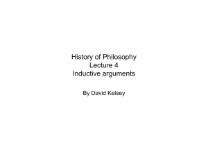 Inductive Arguments: Philosophy Lecture