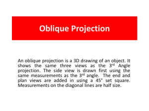 Oblique Projection: 3D Drawing Tutorial