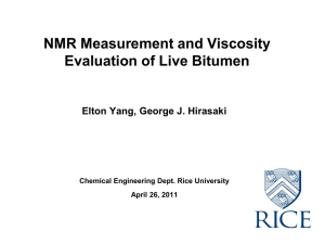 NMR Well Logging for Heavy Oil