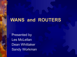 WANS and ROUTERS