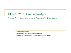 Thevenin`s and Norton`s Theorems
