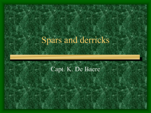 Spars and derricks