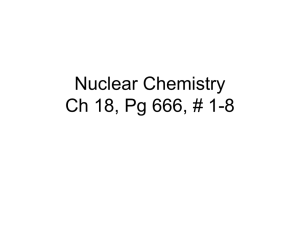 Nuclear Chemistry Half-Life Practice Problems