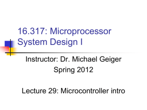PIC microcontroller overview