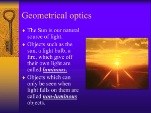Geometrical optics