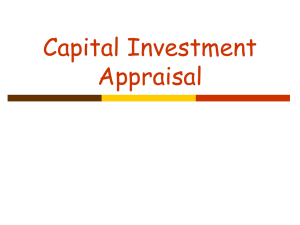 3 Capital Investment Module