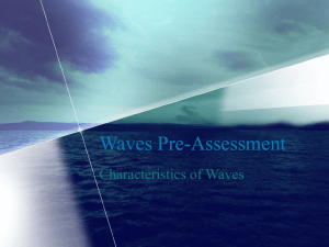 Waves Pre-Assessment: Characteristics of Waves