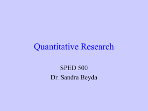 Quantitative Research